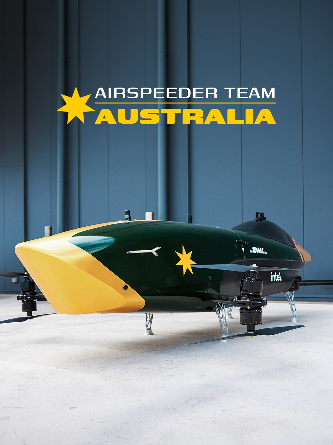 Airspeeder aircraft in flight